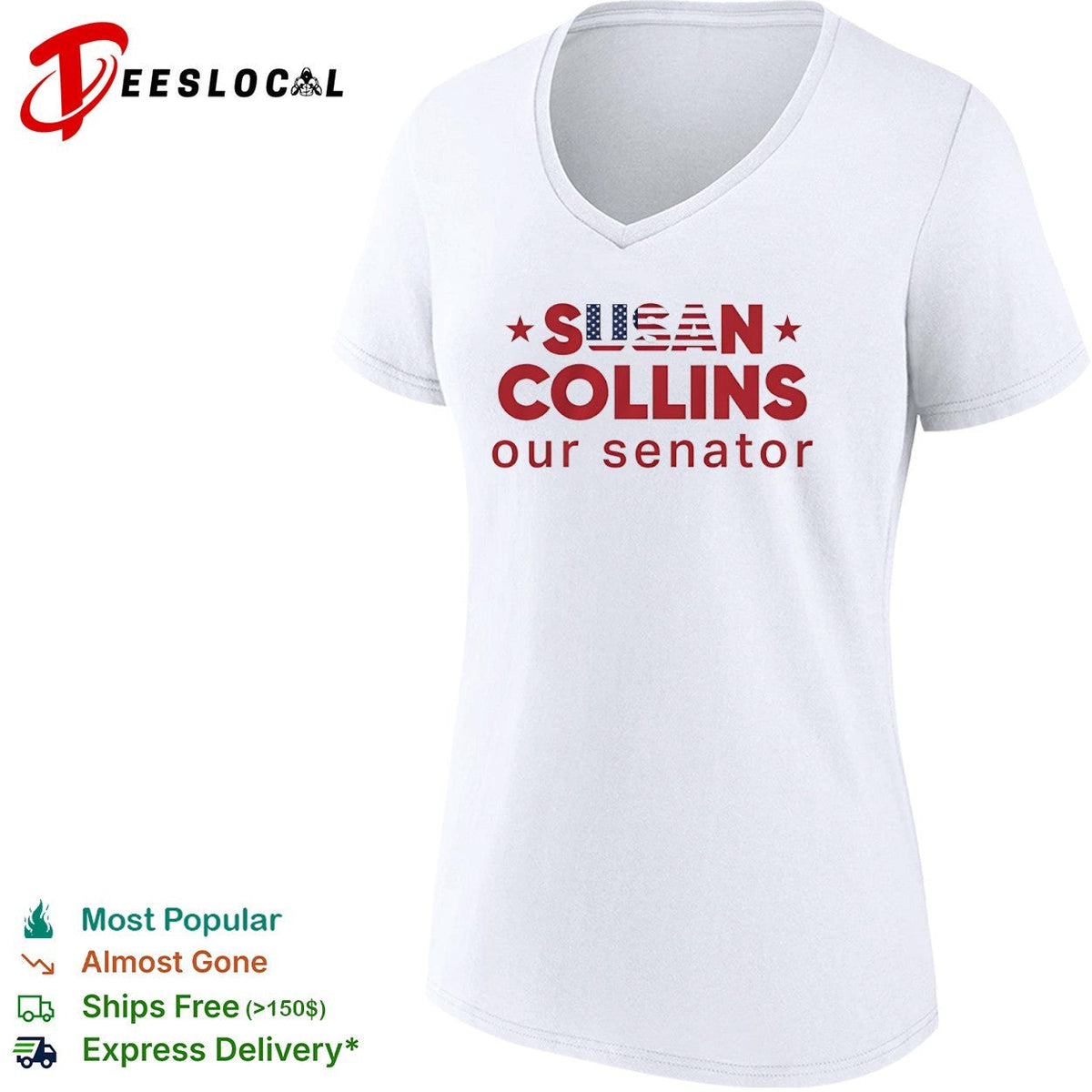 Susan Collins our senator USA Flag shirt Unisex