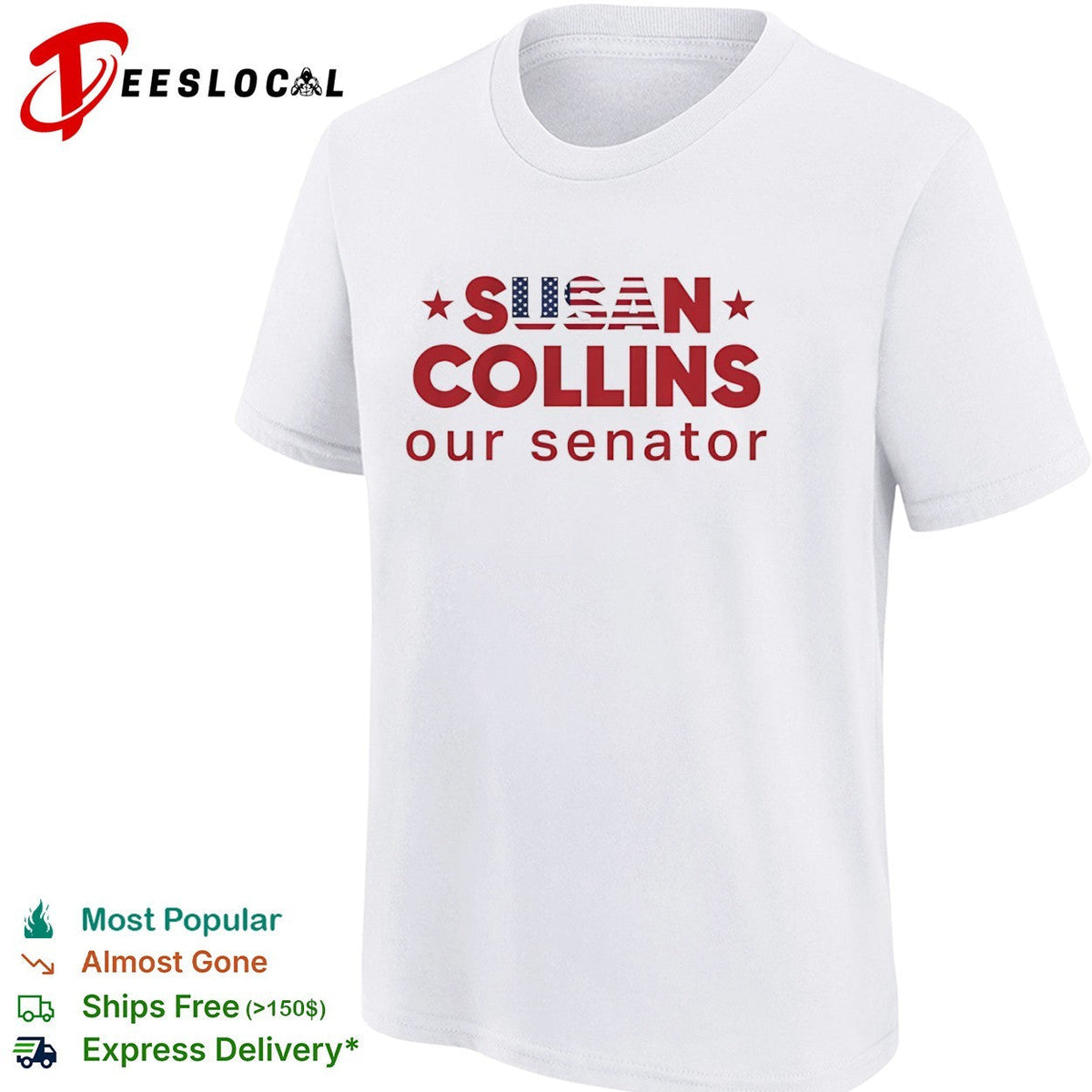 Susan Collins our senator USA Flag shirt Unisex