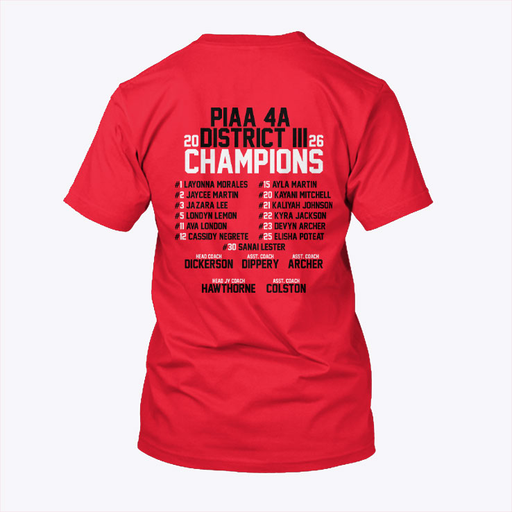 Susquehanna Township Girls Basketball PIAA 4a District 3 Championship Shirt Unisex
