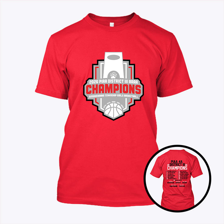 Susquehanna Township Girls Basketball PIAA 4a District 3 Championship Shirt Unisex