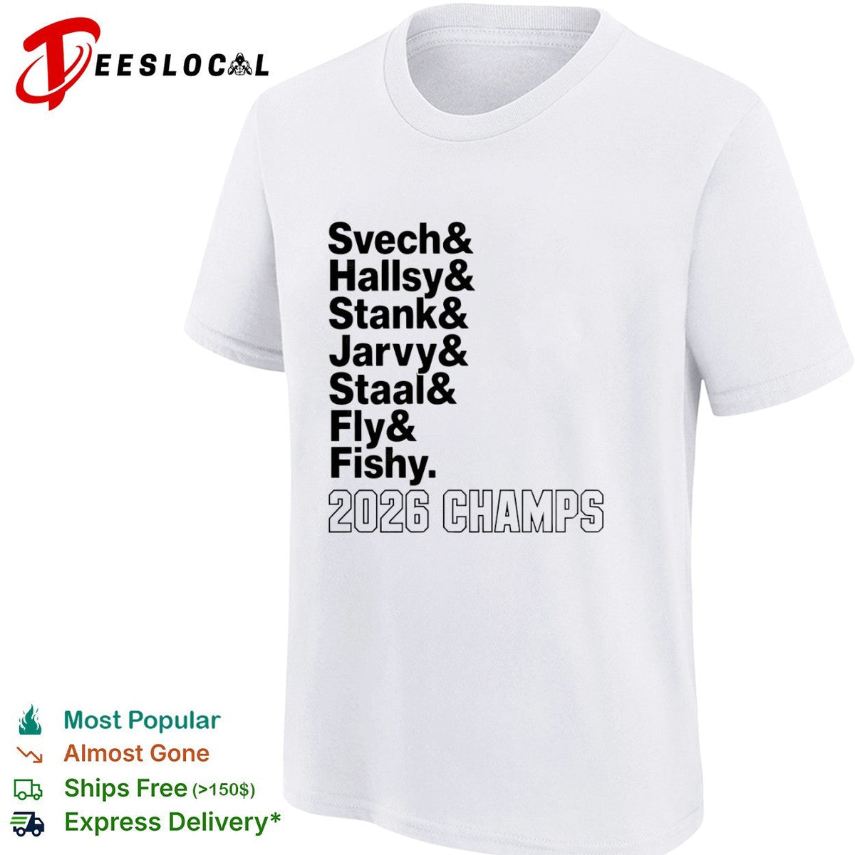 Svech Hallsy Stank Jarvy Staal Fly Fishy 2026 Champs Carolina Hurricanes shirt Unisex