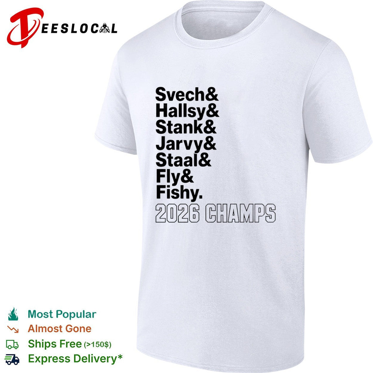 Svech Hallsy Stank Jarvy Staal Fly Fishy 2026 Champs Carolina Hurricanes shirt Unisex