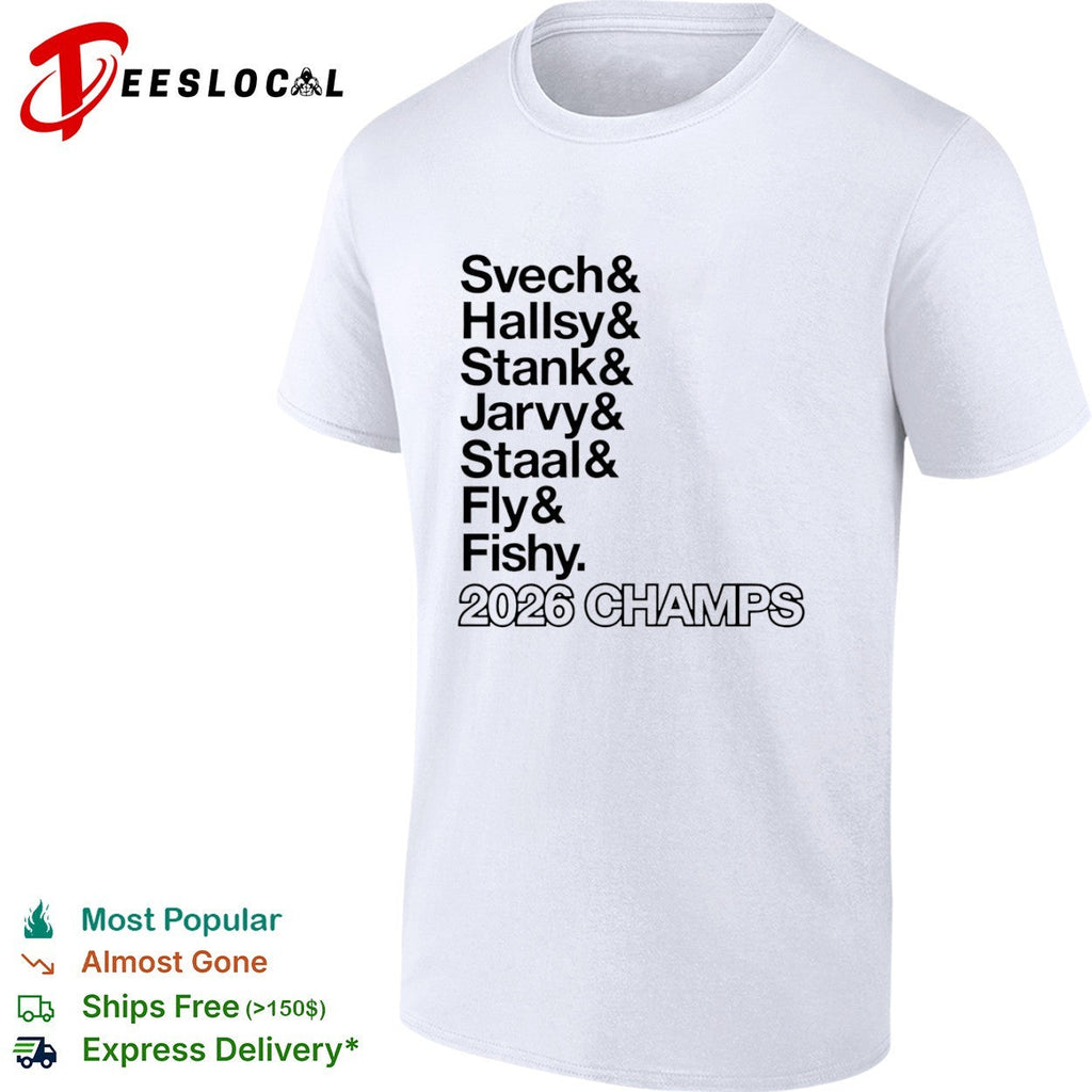 Svechnikov Hall Hamilton Stankoven Jarvis Staal Necas Aho Carolina Hurricanes shirt Unisex