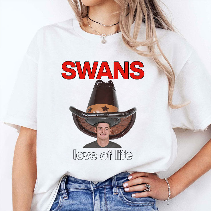 Swans Love Of Life T Shirt Unisex