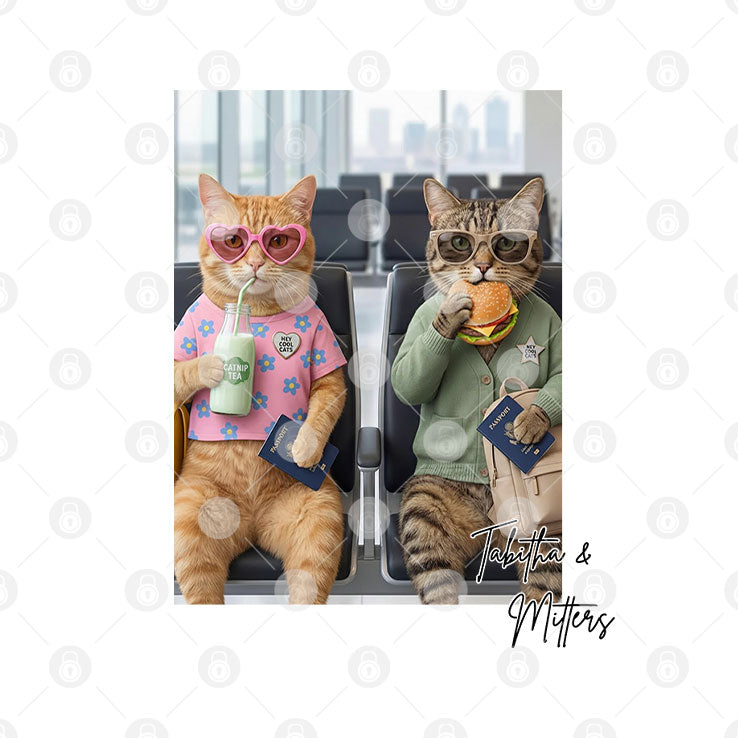 Tabitha & Mittens Hey Cool Cats T Shirt Unisex