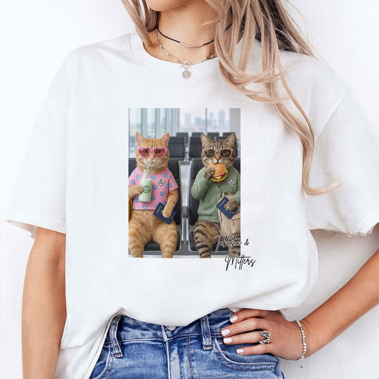Tabitha & Mittens Hey Cool Cats T Shirt Unisex