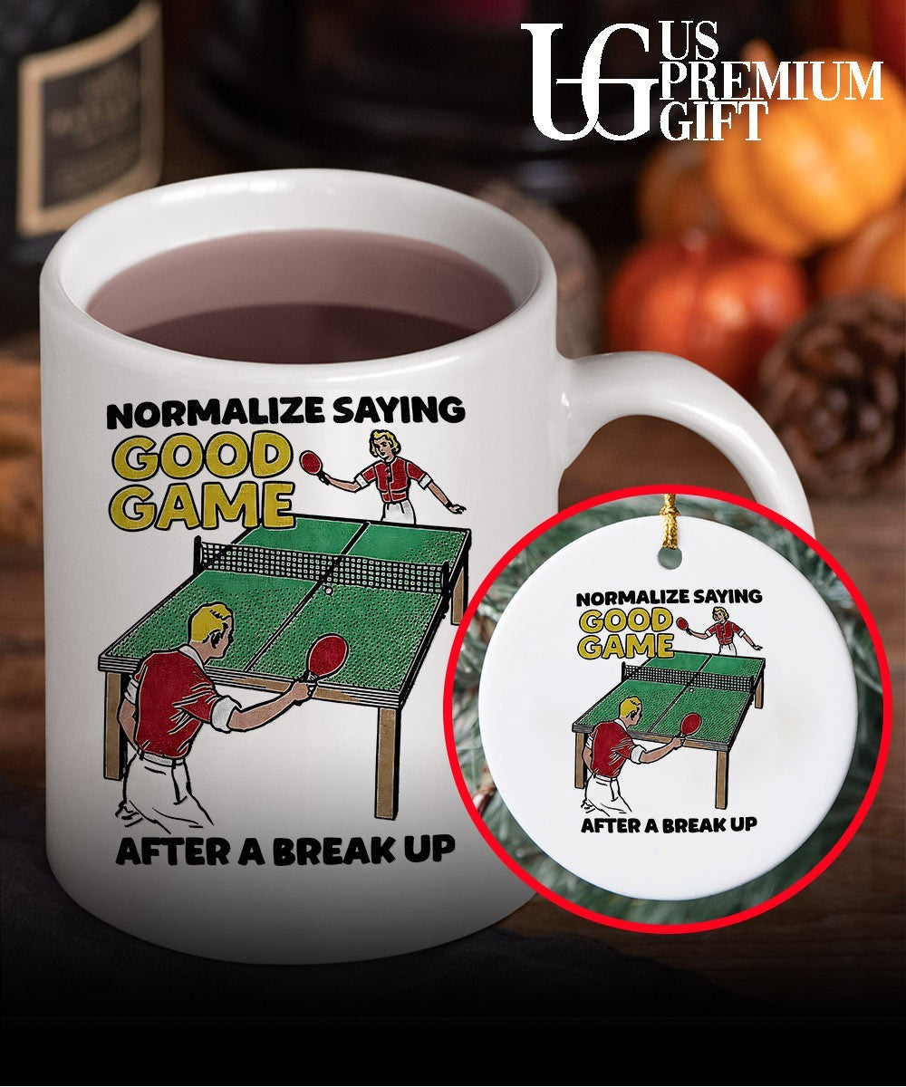 Table Tennis players normalize saying good game after a break up shirt Unisex