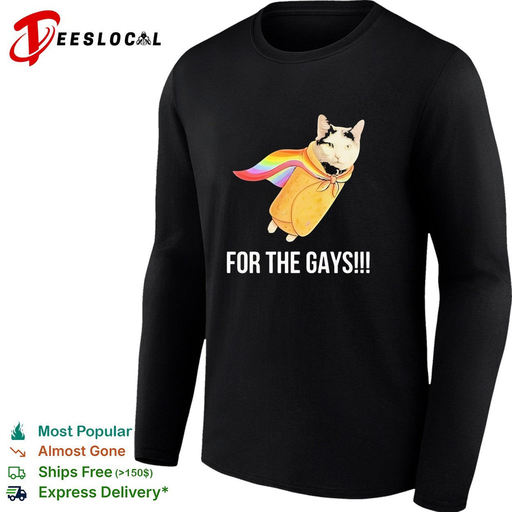 Taco Cat Pride Flag For The Gays funny shirt Unisex