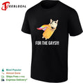 Taco Cat Pride Flag For The Gays funny shirt Unisex