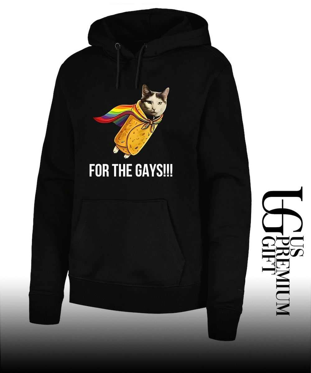 Taco Cat Pride Flag For The Gays shirt Unisex