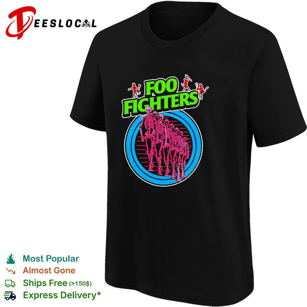 Take Cover Tour Europe And UK Neon Skeleton shirt Unisex