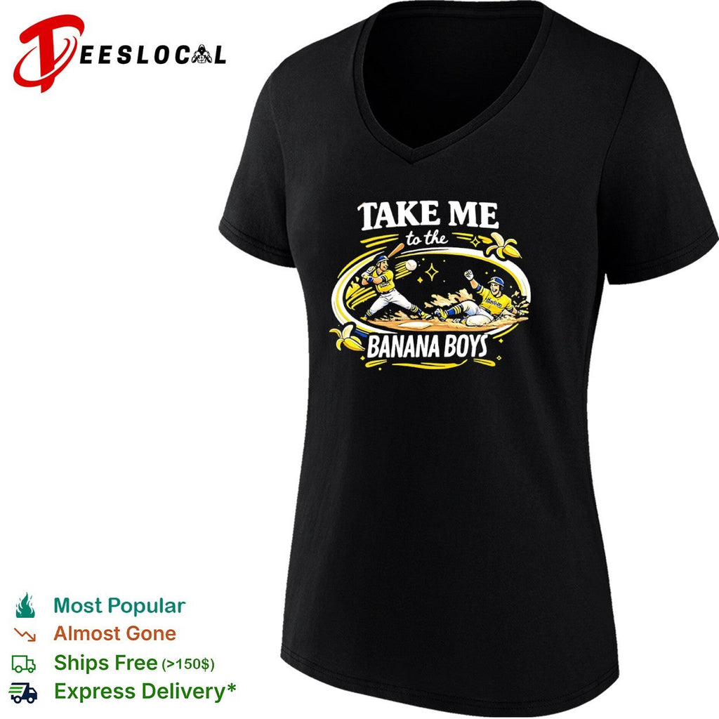 Take Me to the Banana Boys baseball shirt Unisex
