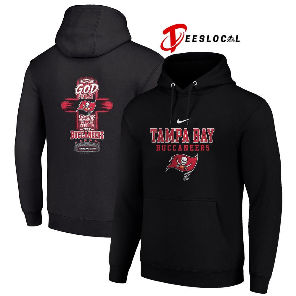 Tampa Bay Buccaneers God first family second cross shirt Unisex