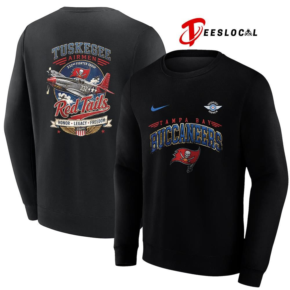 Tampa Bay Buccaneers Tuskegee Airmen Red Tails honor legacy freedom shirt Unisex