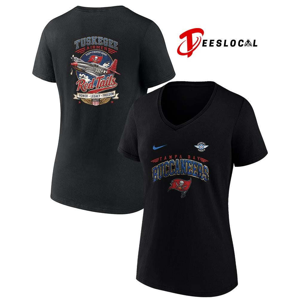 Tampa Bay Buccaneers Tuskegee Airmen Red Tails honor legacy freedom shirt Unisex