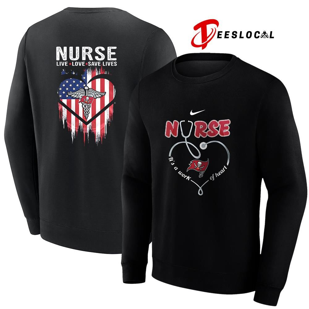 Tampa Bay Buccaneers x Army nurse it’s a work of heart shirt Unisex