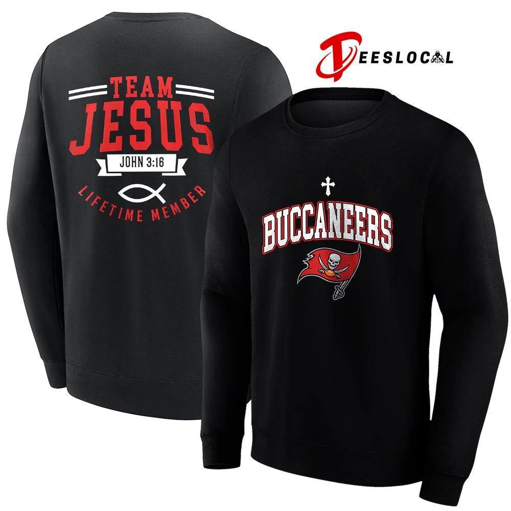 Tampa Bay Buccaneers x team Jesus lifetime member John 3 16 logo shirt Unisex
