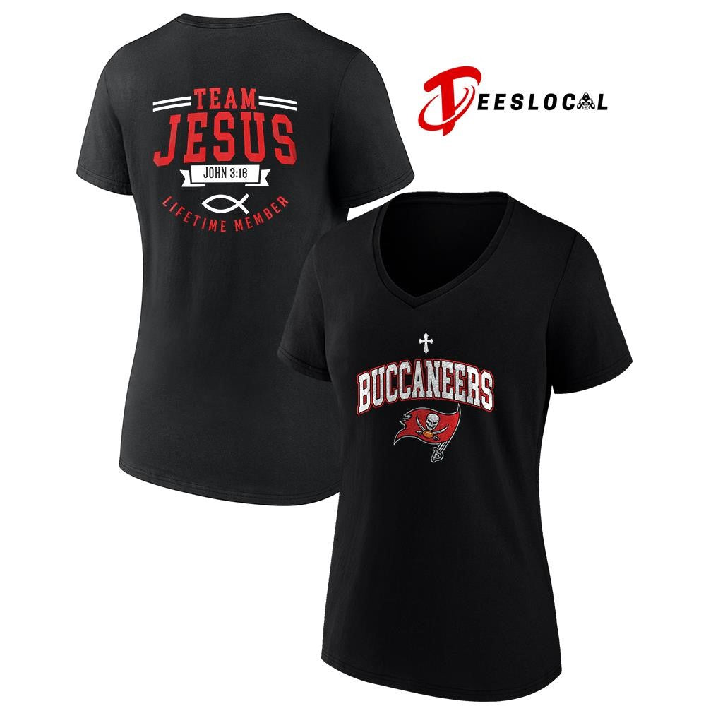 Tampa Bay Buccaneers x team Jesus lifetime member John 3 16 logo shirt Unisex