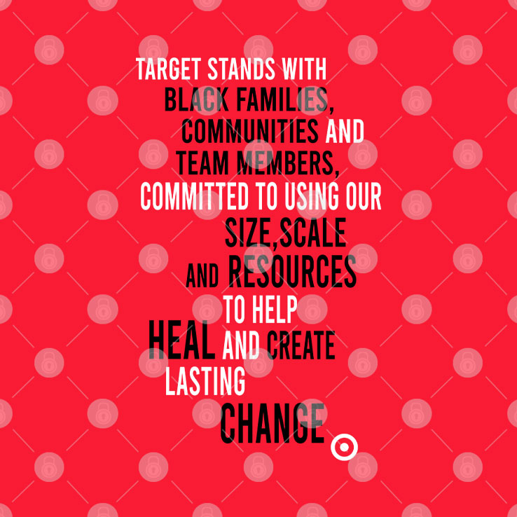 Target Stands With Black Families Communities And Team Members T Shirt Unisex