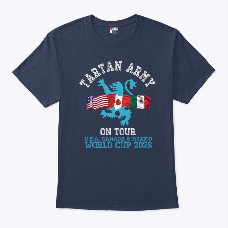 Tartan Army On Tour Scotland World Cup 2026 T Shirt Unisex