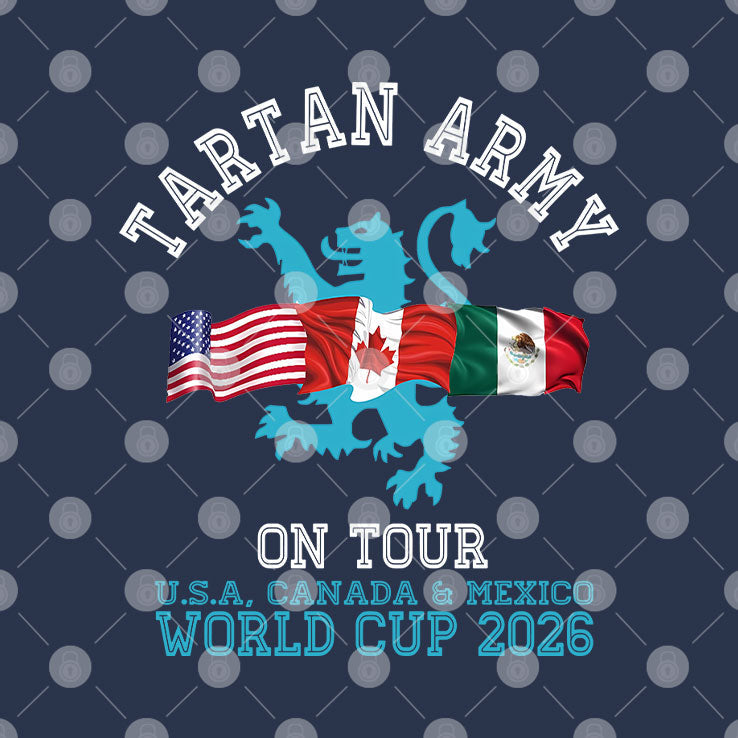 Tartan Army On Tour Scotland World Cup 2026 T Shirt Unisex