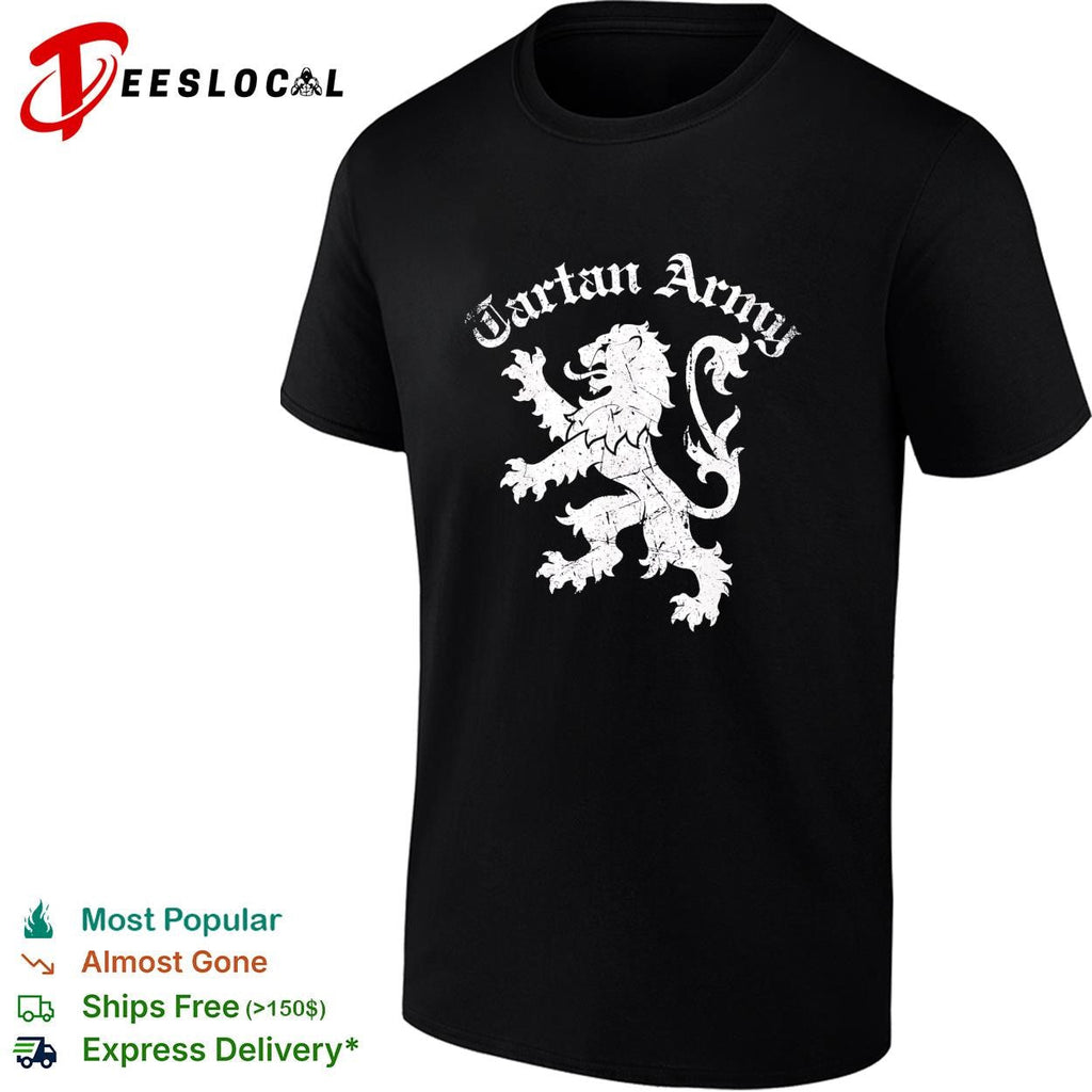 Tartan Army Scotland lion crest badge shirt Unisex