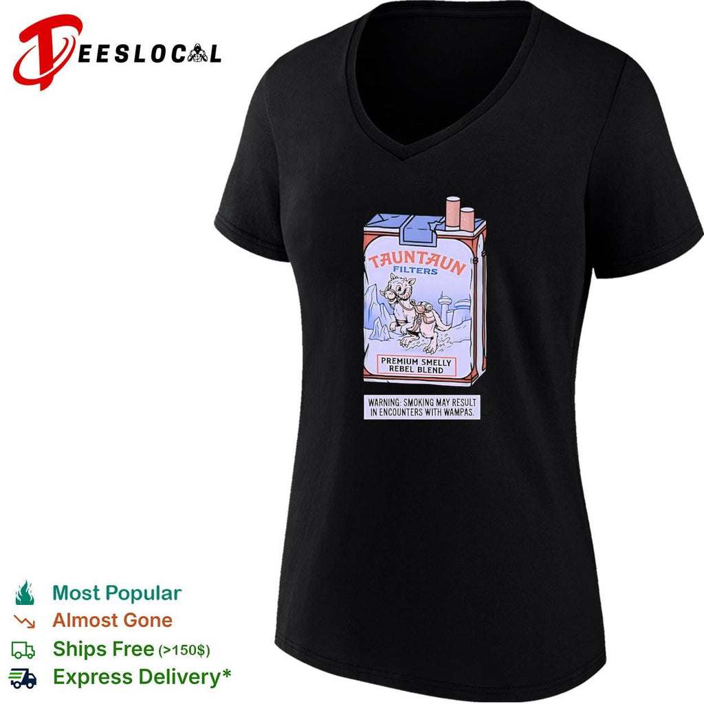 Tauntaun Filters Cigarettes warning smoking may result in encounters with wampas shirt Unisex