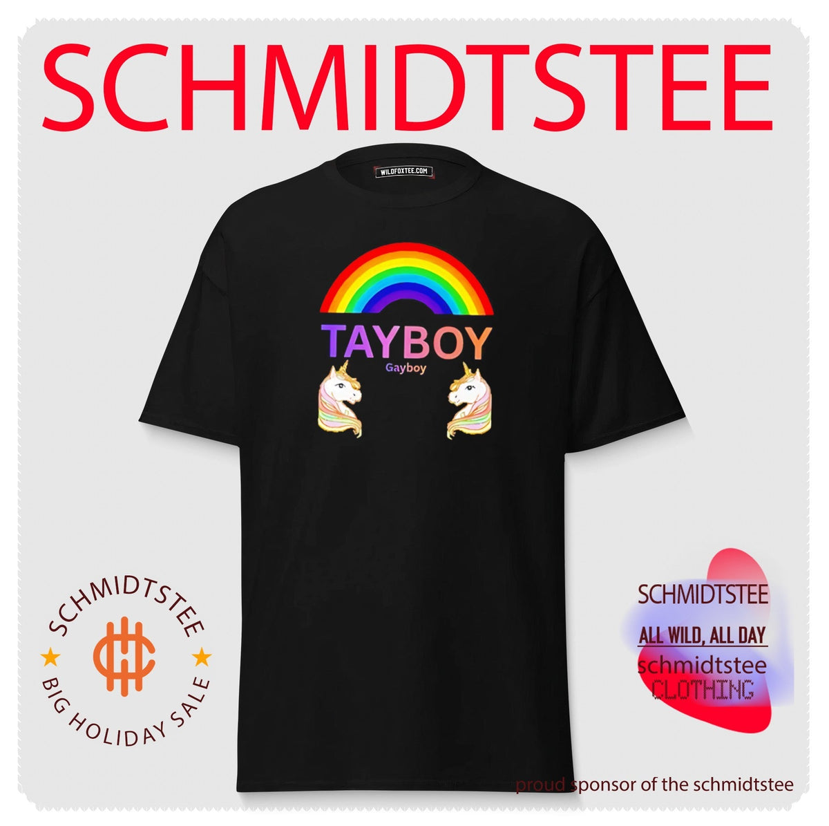 Tay Boy Gay Boy Unicorn Rainbow LGBTQ Pride shirt Unisex