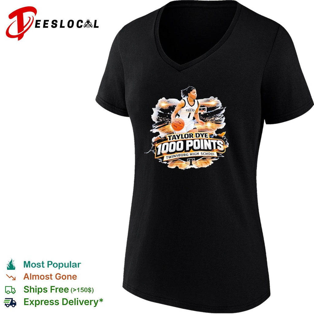 Taylor Dye 1000 Points Twinsburg High School Tigers Basketball shirt Unisex