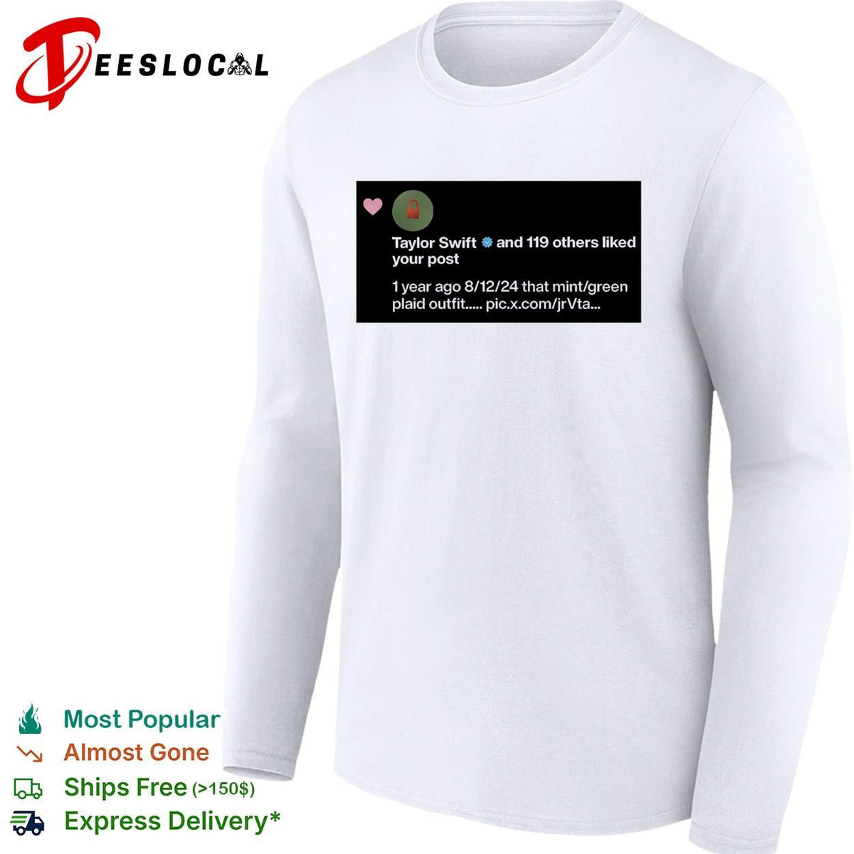 Taylor and 119 others liked you post shirt Unisex