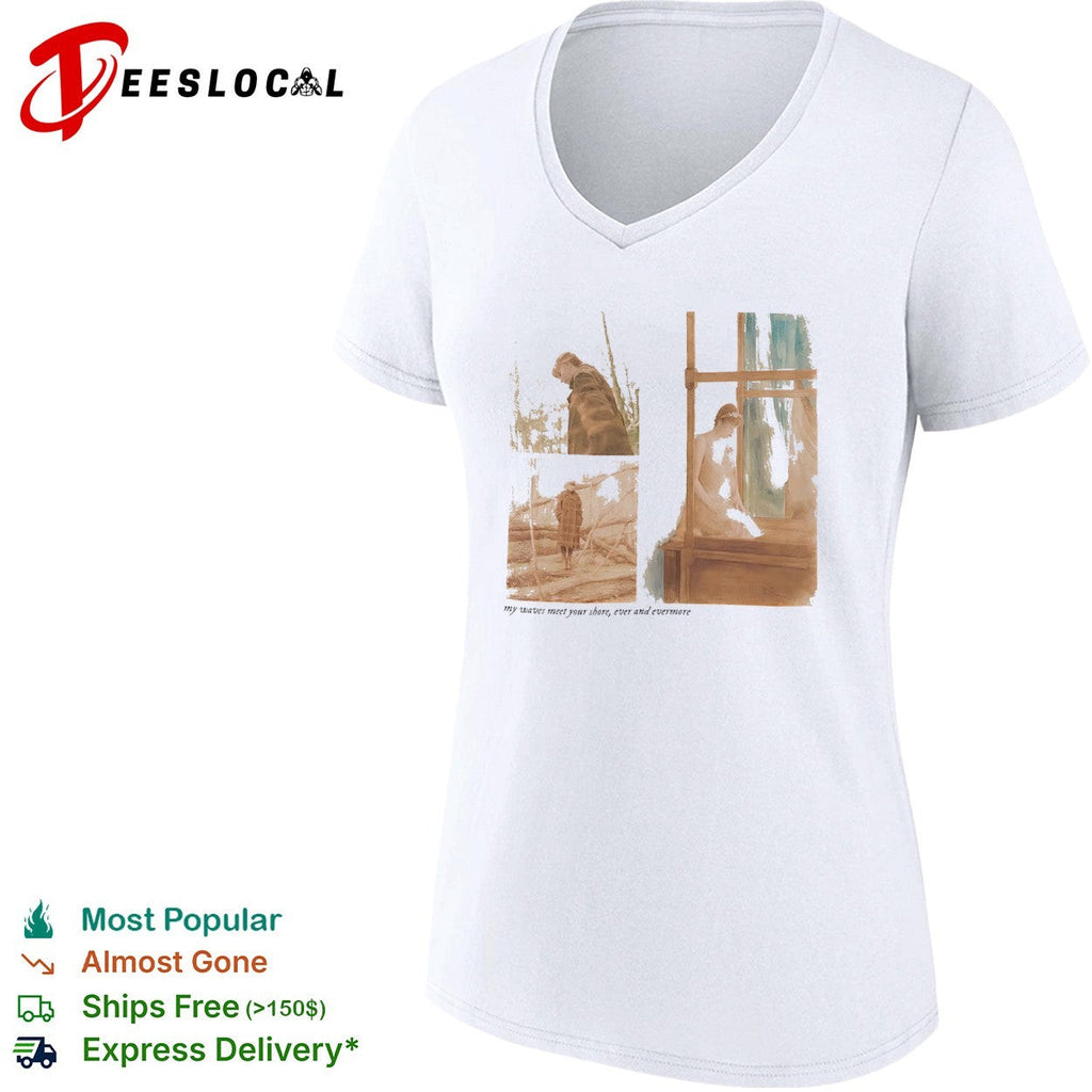 Taylor evermore my waves meet your shore ever and evermore concert shirt Unisex