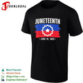 Juneteenth June 19 1865 star of freedom badge poster shirt Unisex