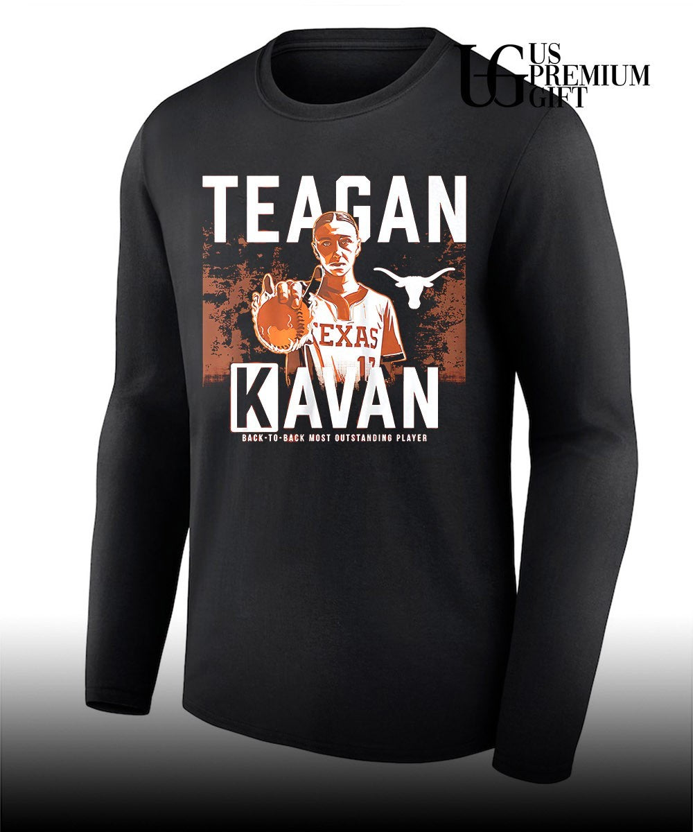 Teagan Kavan Texas Longhorns Softball Back-to-Back Most Outstanding Player shirt Unisex