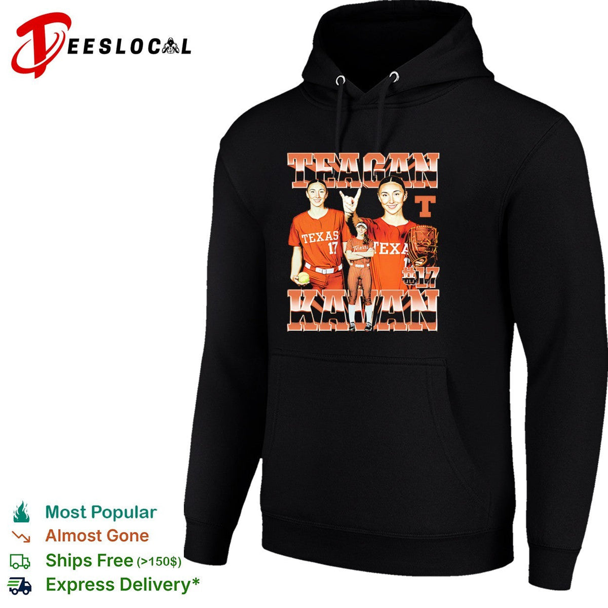 Teagan Kavan Texas Longhorns Softball NCAA 17 shirt Unisex