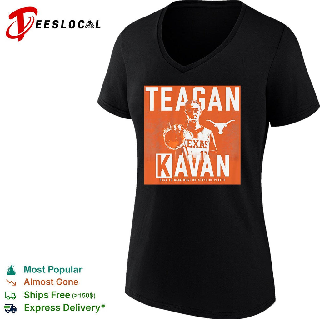 Teagan Kavan Texas Longhorns back to back most outstanding player portrait shirt Unisex