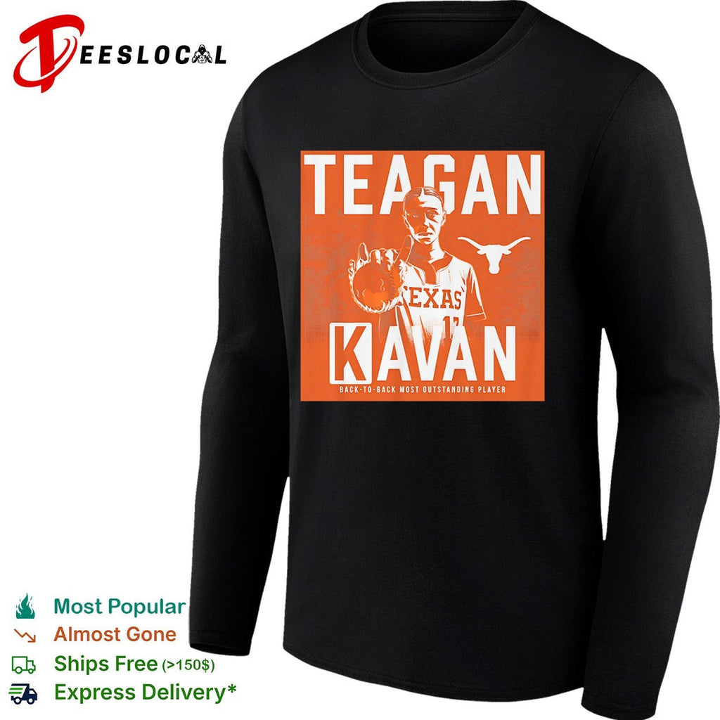 Teagan Kavan Texas Longhorns back to back most outstanding player portrait shirt Unisex