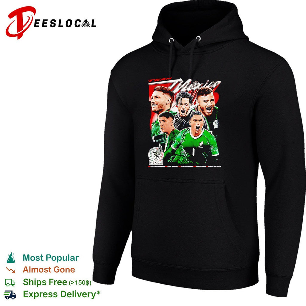 Team Mexico soccer national players graphic bold shirt Unisex