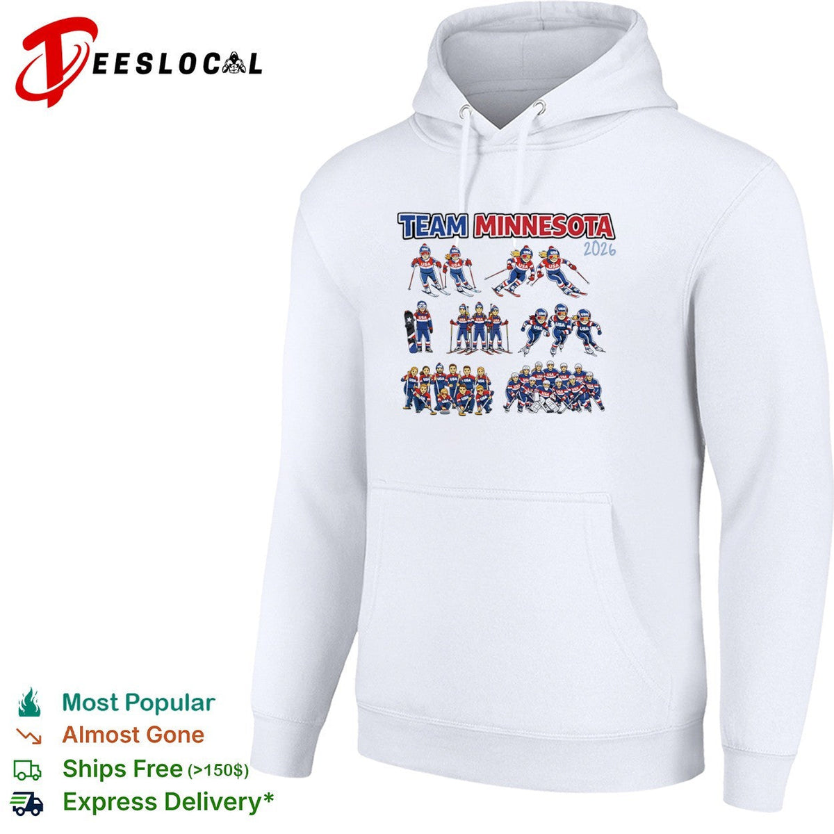 Team Minnesota 2026 USA Winter Olympic Sports shirt Unisex