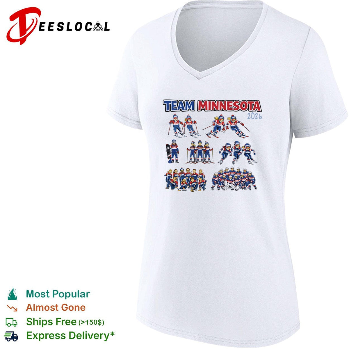 Team Minnesota 2026 USA Winter Olympic Sports shirt Unisex