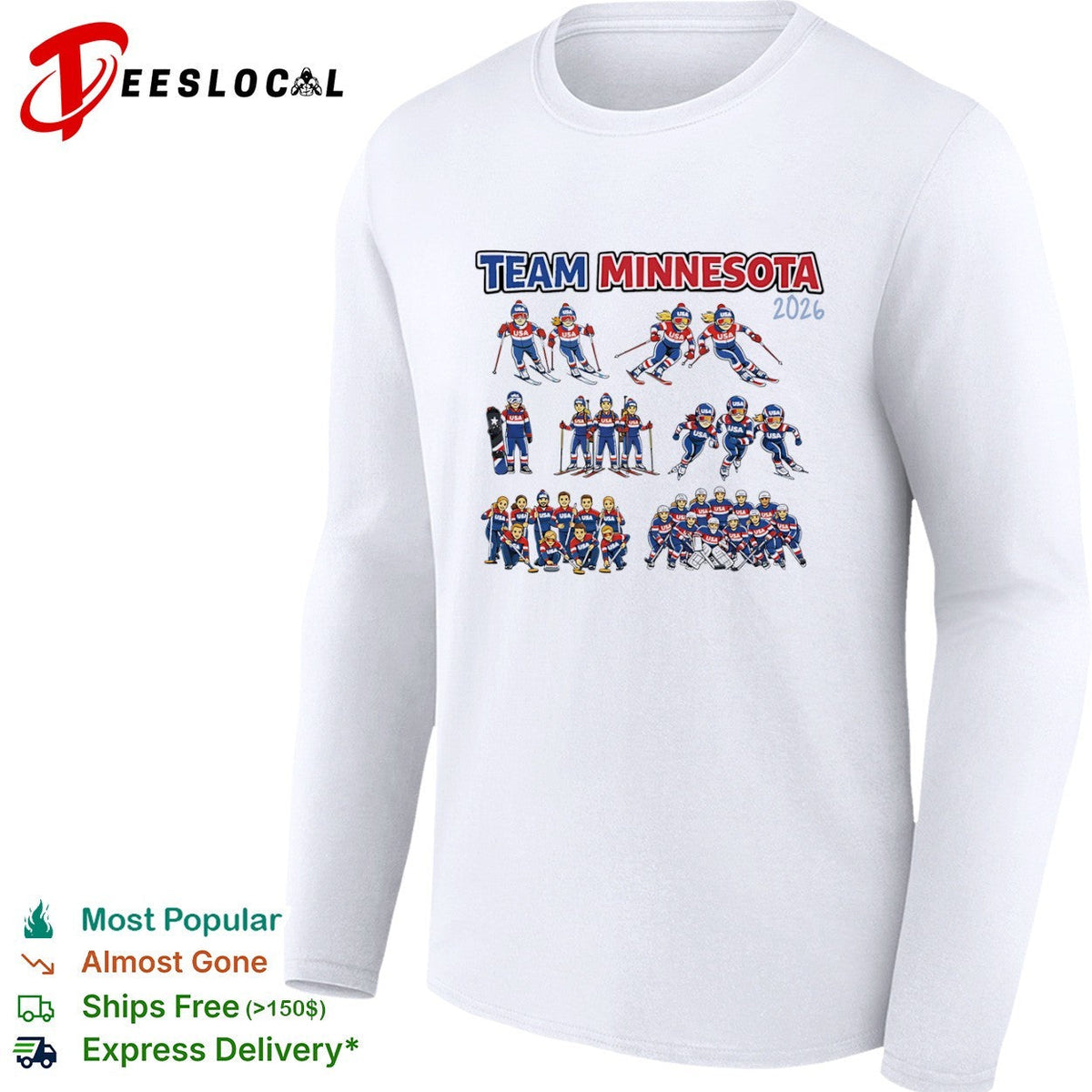 Team Minnesota 2026 USA Winter Olympic Sports shirt Unisex