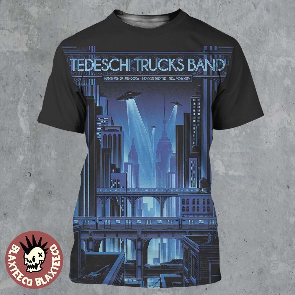 Tedeschi Trucks Band New York 2026 Week 3 Poster At Beacon Theatre On March 25 27 And 28 2026 All Over Print Shirt