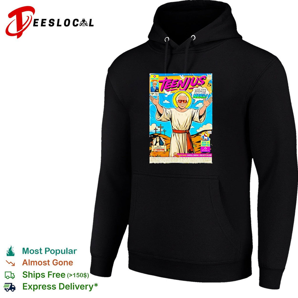 Teenjus comic book parody humor graphic shirt Unisex
