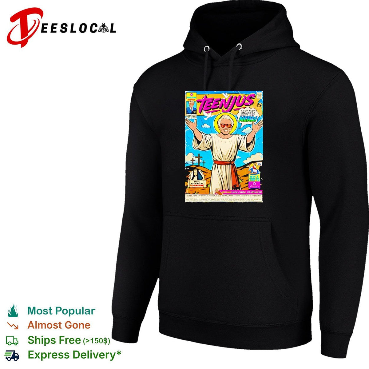 Teenjus comic book parody humor graphic shirt Unisex