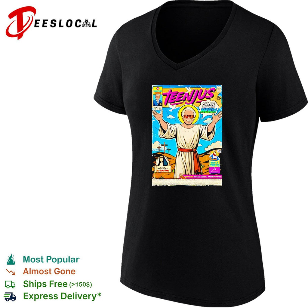 Teenjus comic book parody humor graphic shirt Unisex