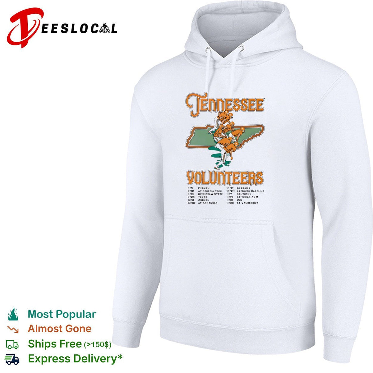 Tennessee Volunteers 2020 Schedule Furman Georgia Tech Kennesaw State Texas shirt Unisex
