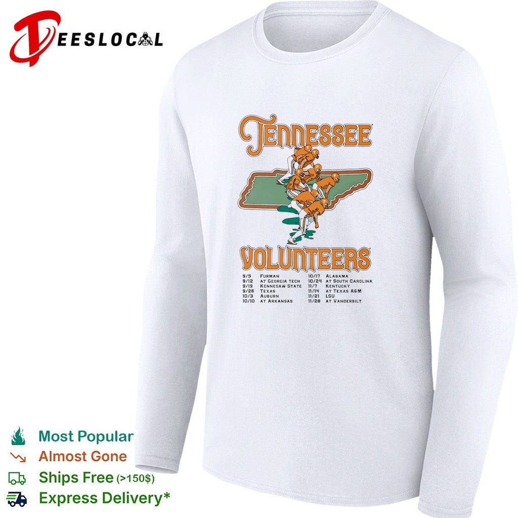 Tennessee Volunteers 2020 Schedule Furman Georgia Tech Kennesaw State Texas shirt Unisex