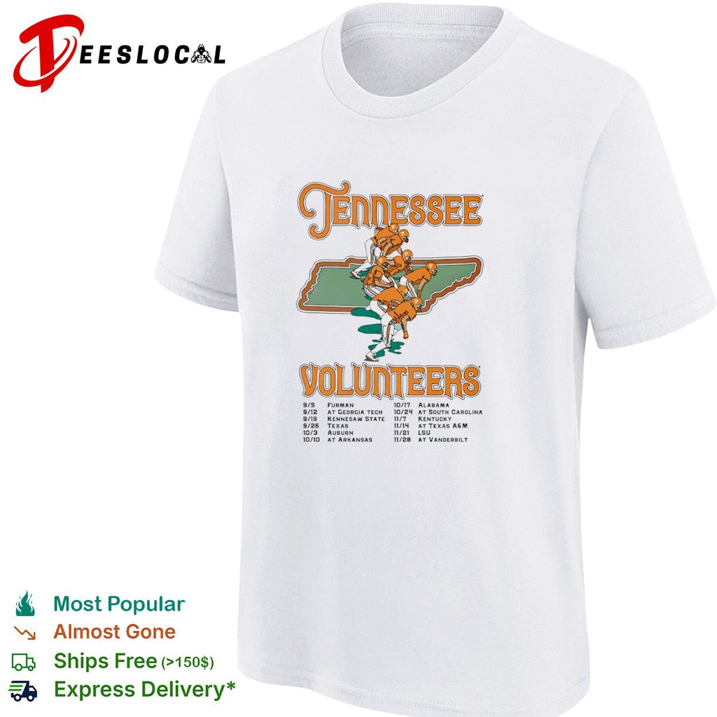 Tennessee Volunteers 2020 Schedule Furman Georgia Tech Kennesaw State Texas shirt Unisex