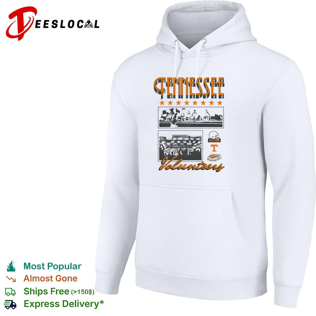 Tennessee Volunteers Football Go Vols Stadium Helmet shirt Unisex