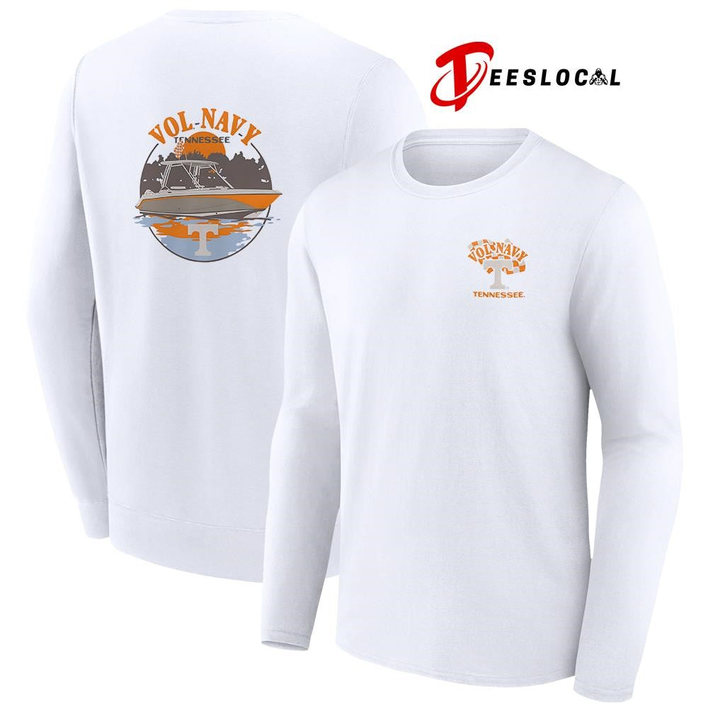 Tennessee Volunteers hyper local navy boat football graphic shirt Unisex