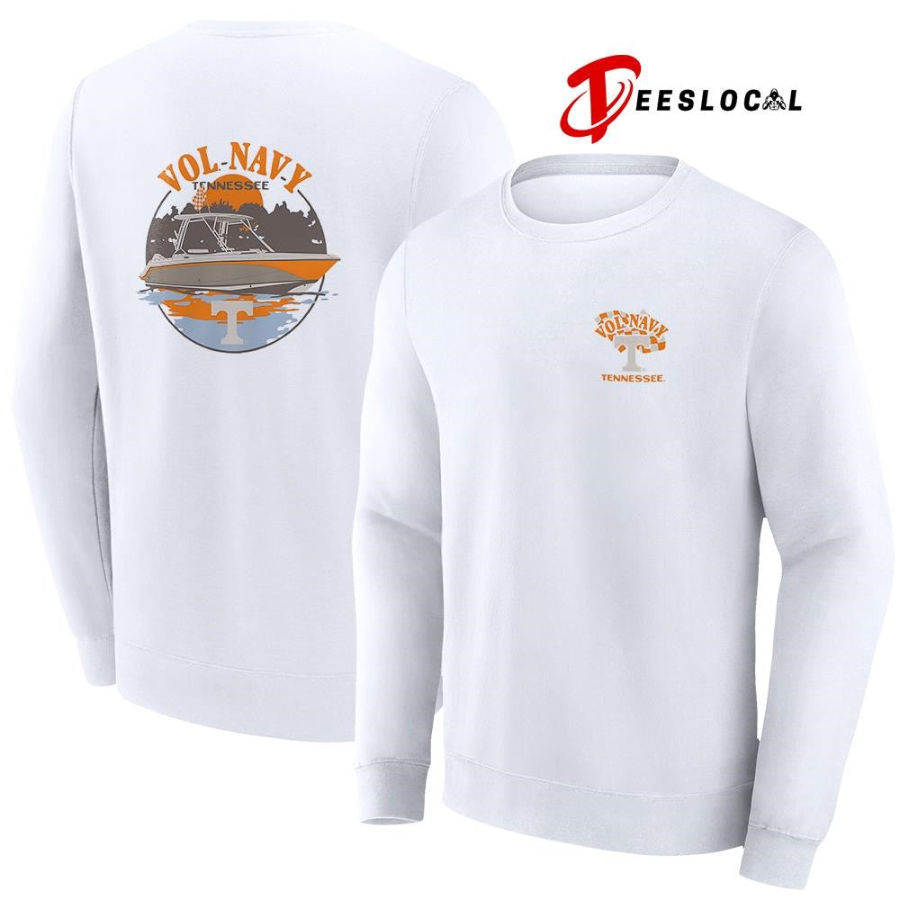 Tennessee Volunteers hyper local navy boat football graphic shirt Unisex